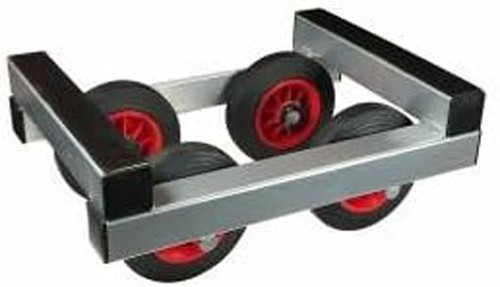 Aluminium piano trolley - aluminium,