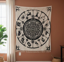 Indian Zodiac Tapestry Wall