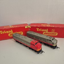 Triang R55 +R57 Transcontinental Diesel OO Train Set Vintage Hornby Boxed (14)