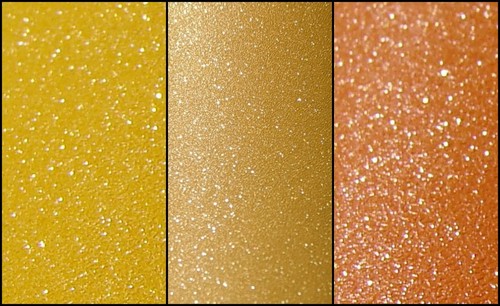 Frosted glitter yellow - glitter, yellow/orange