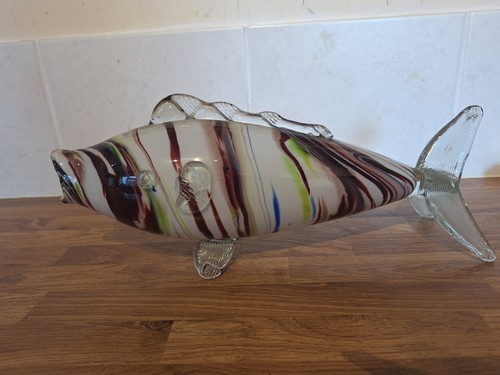 Vintage murano glass fish - murano,