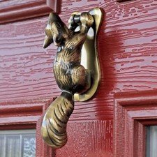 Solid Antique Brass Squirrel