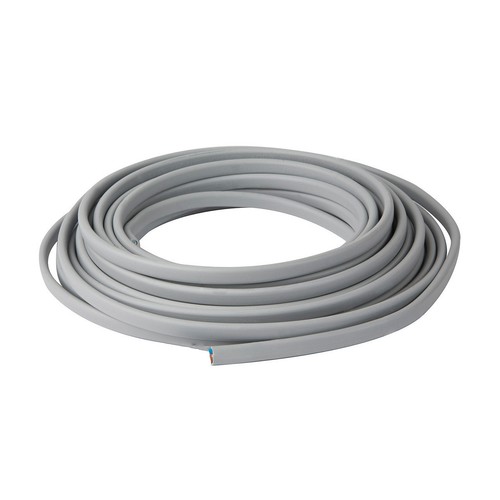 Grey cable twin and - grey, earth