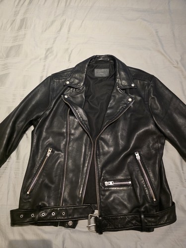 All saints leather jacket - all,