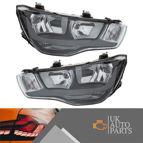 Audi pair headlights - audi,