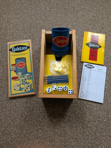 Yahtzee wooden box nostalgia - yahtzee,