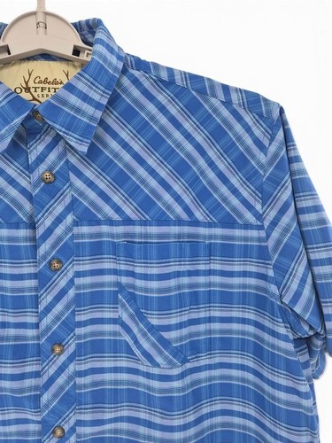 Cabela men blue plaid - men’s,