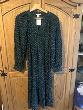 H&M Women’s Long Dress Green Size Eur 36