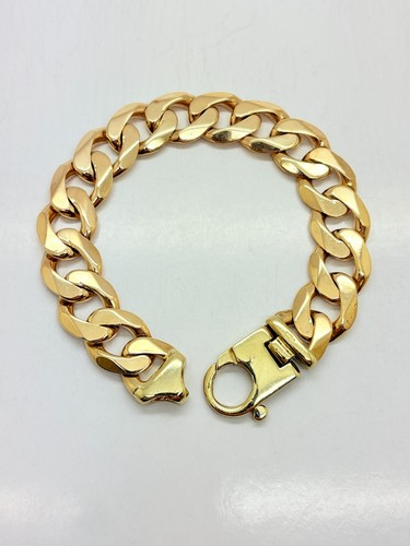 9ct yellow solid gold curb - 9ct,