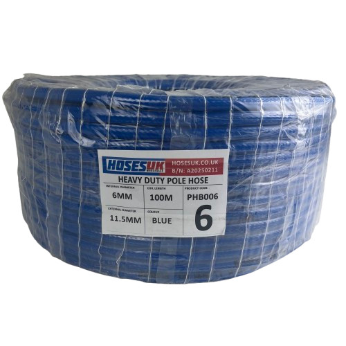 Water fed pole hose - water, 6mm