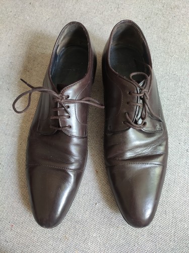 Boss leather shoes with - , laces