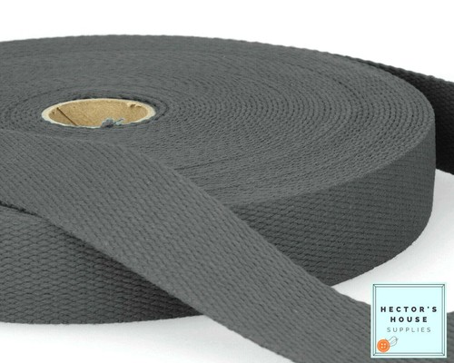 Grey webbing the metre - grey,