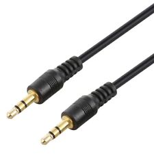 AUX Stereo Cable Mini Jack Auxiliary Car Lead Male Audio Gold Plated 1.5m 3.5mm
