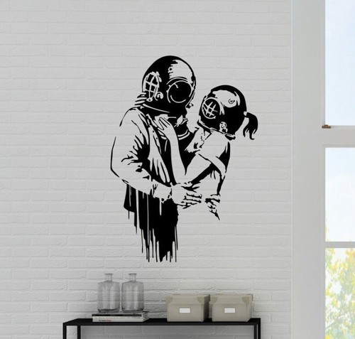 Banksy style diver - style, husband