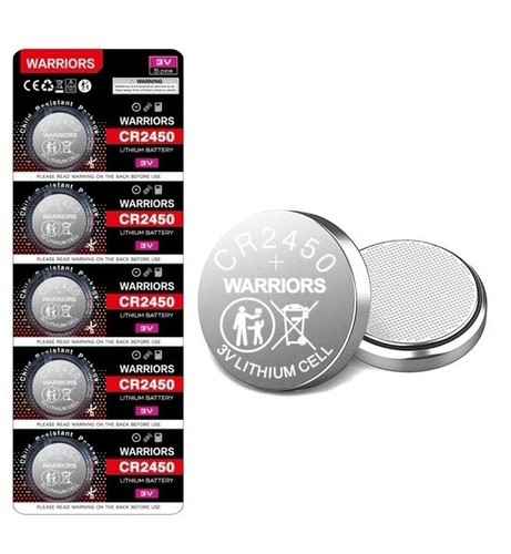 Warrior cr2450 pack coin - 5,