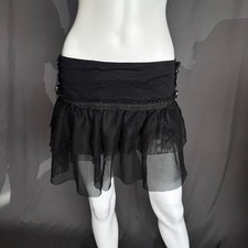 Vintage y2k dead threads black skirt