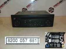 Renault Clio MK3 2005-2009 CD Player Radio Tuner List + Code 8200057681