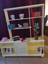 Vintage Sindy Lounge Display Shelving with Cupboard.