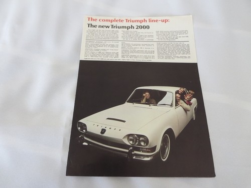 1966 triumph brochure 2000 - brochure,