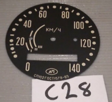 Ural Dnepr 650 Speedo Face 140KPH Black Speedometer  Cossack Neval 72mm Dial