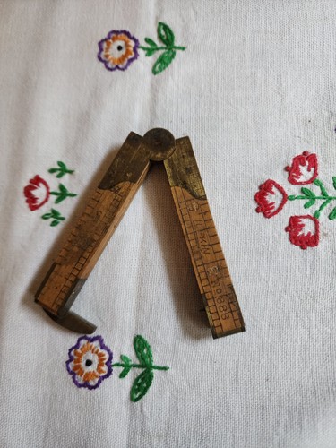 Vintage boxwood folding - vintage,