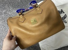 MCM BOSTON BAG 30cm In Tan
