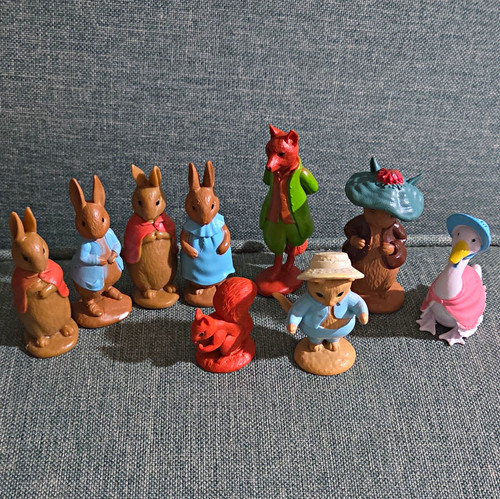 Beatrix potter figures - 9,