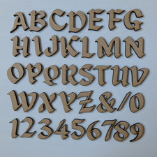 Wooden Letters Numbers Sizes