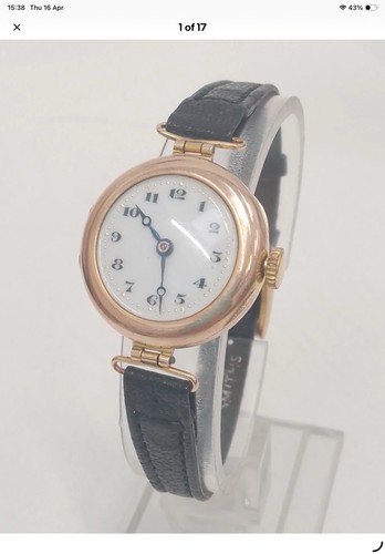 Vintage rolex 9ct - gold, cased