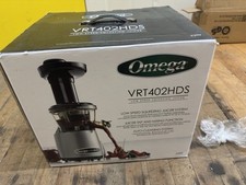 Omega VRT402HDS Slow/Cold Press Juicer in Silver, Used (New Condition),  RRP£379