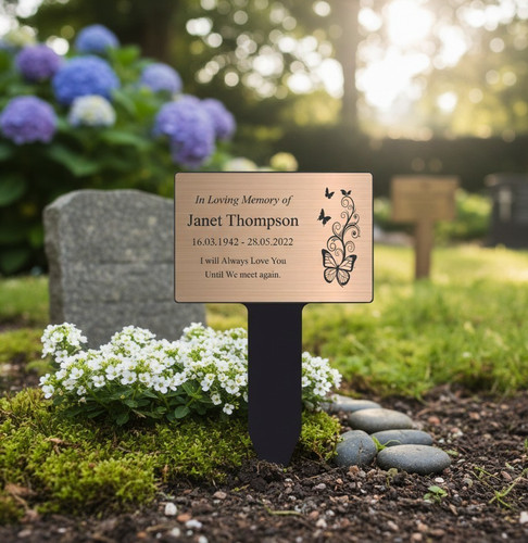 Personalised memorial stake - personalised,