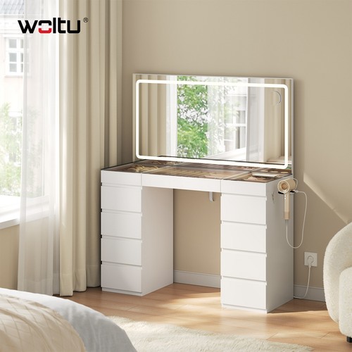 Woltu dressing table with - table,