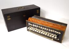 Accordion Romantic Diatonic Wood Rose Mother-of-Pearl Brass Napoleon III Xixè