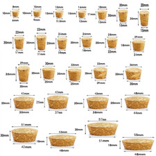 5/10pcs Tapered Cork Plugs Wooden Wine Corks Stoppers Reusable Sealing Stopper