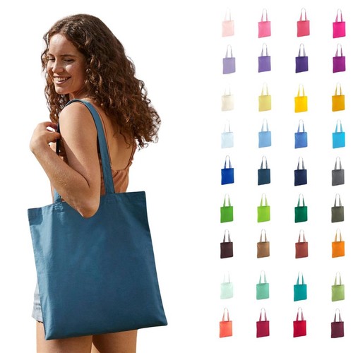 Cotton tote shoulder bag long - tote,