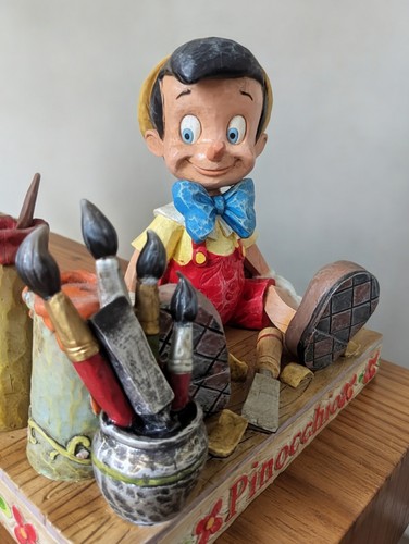 Jim shore pinnochio carved - shore,