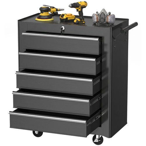 Homcom drawer tool - homcom, 5-drawer
