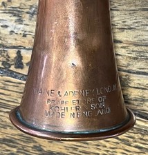 Vintage Swaine & Adeney Cotswold Copper & Nickle Hunting Horn 8 3/2" x 1 3/4" dr