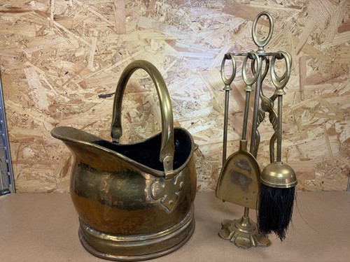 Vintage brass companion - ,