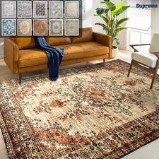 Luxury Large Traditional Rugs Non Slip Hallway Runner Bedroom Living Room Carpet
