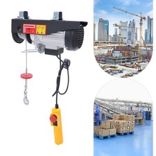 500kg Electric Hoist with Remote Control 220V 18m Cable Emergency Stop Garage