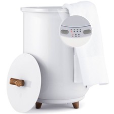 COSTWAY 20L Large Luxury Bucket-Style Towel Warmer w/Fragrant Disc Holder-White