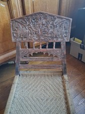 Oriental Carved Folding Chair Wooden