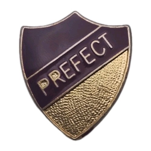 School prefect enamel shield - school,