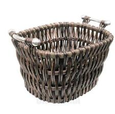 MANOR BAMPTON WILLOW BASKET LOG CARRIER HOLDER WITH HANDLES 1338