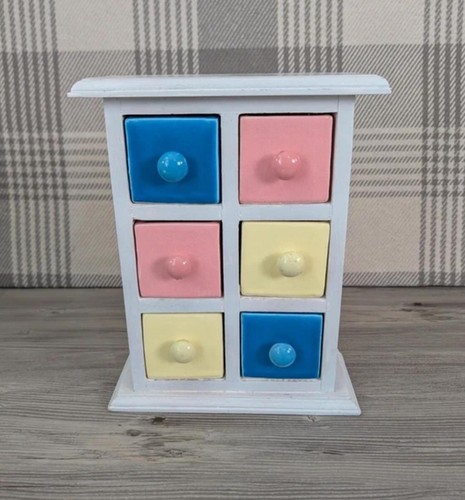 Ceramic wooden mini drawers - ceramic,
