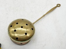 VINTAGE BRASS CHESTNUT COOKER