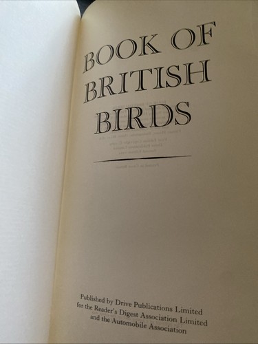 Book british birds 1974 2nd - british,