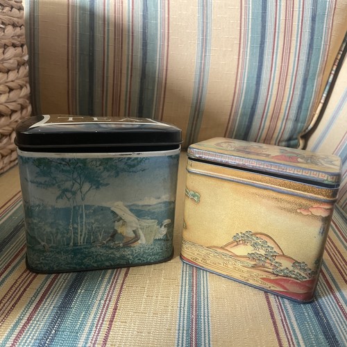 Vintage tea tin brooke - vintage,