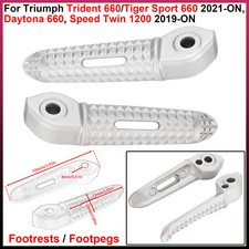 Rear Footrests/Footpegs For Triumph Tiger Sport 660 2021+, Speed Twin 1200 2019+